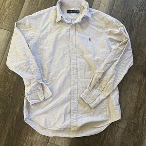 Polo Ralph Lauren classic  Blue and White Striped unisex  Shirt